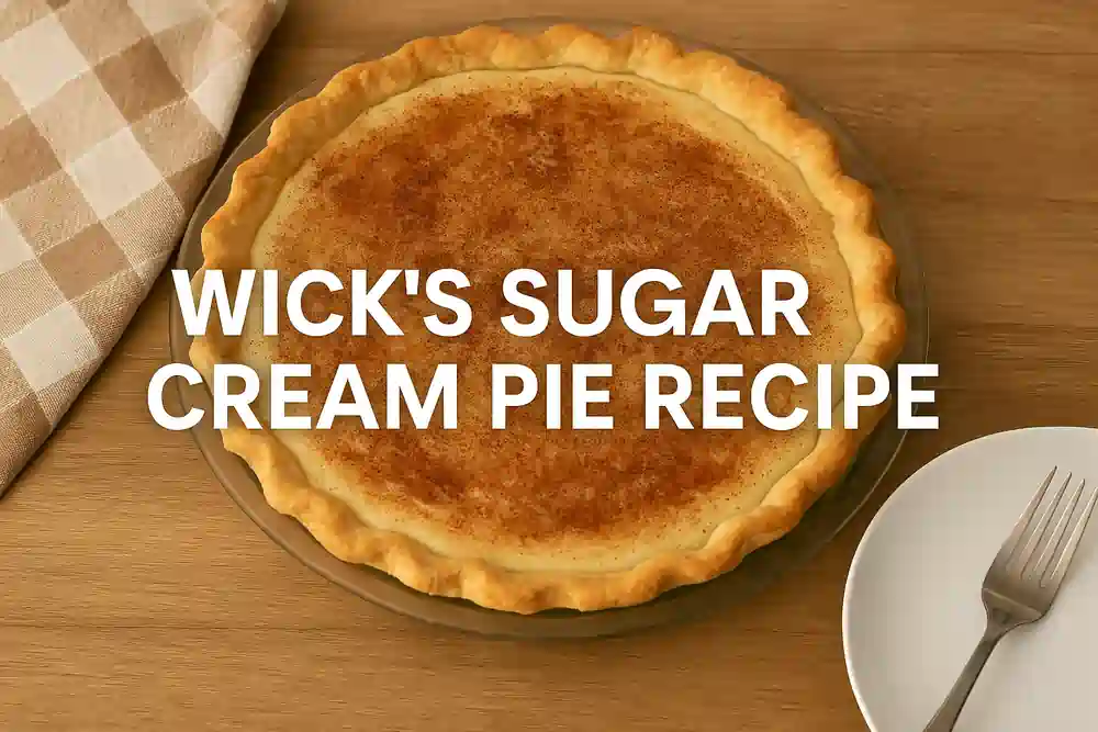 Wick’s Sugar Cream Pie Recipe